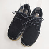 Padomore&Barnes for LENO パドモアアンドバーンズ リノ 未使用 LENO別注 ORIGINAL LOW ワラビーシューズ 定価41800円 UK5 24.5cm シューズ・靴 ブラック レディース【中古】3-1217T◎