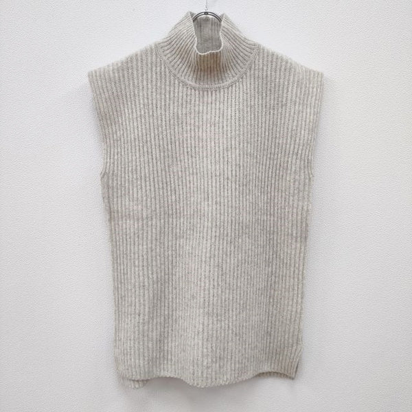 DESIGNERS REMIX CARMEN LONG VEST ウール ハイネック サイズXS ベスト ライトグレー レディース デザイナーズリミックス【中古】3-1228T◎