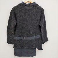 Paul Harnden mens knit cardigan サイズM ニット カーディガン チャコールグレー メンズ ポールハーデン【中古】4-0105T☆