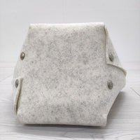 beautiful people recycled felt assemble bag フェルト 定価33000円 ミニバッグ ハンドバッグ アイボリー レディース ビューティフルピープル【中古】4-0116T◎