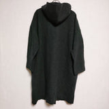 evam eva press wool hooded coat 定価44000円 E193K045 フード付き コート チャコールグレー レディース エヴァムエヴァ【中古】4-0120T∞