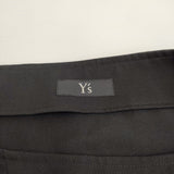 Y's WOOL GABARDINE FLARED SKIRT WITH GUSSETS 定価57200円 ロングスカート 23AW ブラック グレー レディース ワイズ/Yohji【中古】4-0113T♪