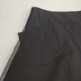 Y's WOOL GABARDINE FLARED SKIRT WITH GUSSETS 定価57200円 ロングスカート 23AW ブラック グレー レディース ワイズ/Yohji【中古】4-0113T♪