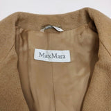 MAX MARA キャメル100％ ダブルブレストベルテッドコート サイズ40 コート キャメル レディース マックスマーラ【中古】4-0124A♪