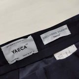 YAECA 15655 2way pants wide サイズS センタープレス パンツ ネイビー レディース ヤエカ【中古】4-0307M△