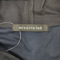 mizuiro-ind ウール Vネック ノースリーブ フレア ワンピース ネイビー レディース ミズイロインド【中古】4-0212T◎