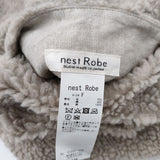 nest Robe 01223-1036 22AW ウールボアロングベスト リバーシブル サイズF ベスト ベージュ レディース ネストローブ【中古】4-0212T◎