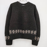 MARGARET HOWELL BULKY WOOL 定価41800円 578-3263014 ニット 23AW ダークブラウン レディース マーガレットハウエル【中古】4-0221T♪