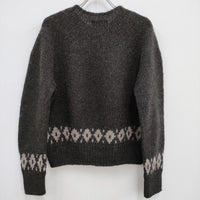 MARGARET HOWELL BULKY WOOL 定価41800円 578-3263014 ニット 23AW ダークブラウン レディース マーガレットハウエル【中古】4-0221T♪