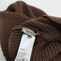 Gi'n'Gi 新品 KNITTED HOODY イタリア製 ジャーナルスタンダード購入 定価13200円 ニットキャップ 23AW ブラウン ジンジ【中古】4-0227T♪