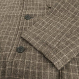 AQUAROCK アクアロック WOOL CHECK JACKET 定価49500円 ジャーナルスタンダード購入 テーラードジャケット 23AW ベージュ【中古】4-0227T♪