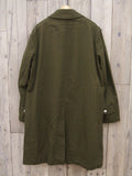 LIVING CONCEPT WORK COAT ワークコート サイズ3 コットン ステンカラーコート カーキ メンズ リビングコンセプト【中古】8-1126A∞