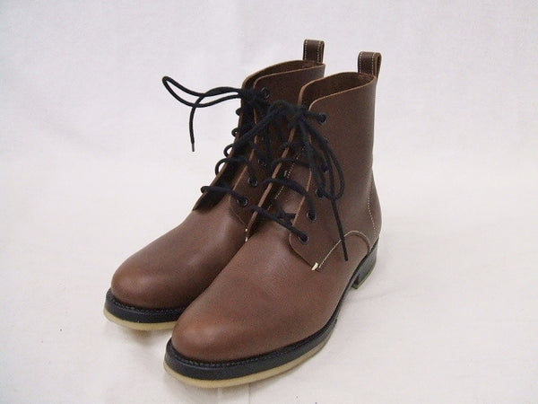 SUNSEA 17A86 Leather Desert Boots デザートブーツ 定価70,000円 サイズ3 ブーツ ブラウン メンズ サンシー【中古】9-1110T☆