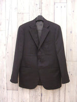 green label relaxing/DORMEUIL サイズ46 テーラードジャケット ブラック メンズ グリーンレーベルリラクシング/ドーメル【中古】9-1230T∞