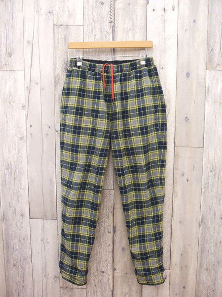 THREE FACE Reversible easy pants リバーシブルイージーパンツ サイズM　ネイビー イエロー ホワイト メンズ スリーフェイス【中古】0-0304T∞