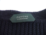 ZANONE 812125 ZJ239 セーター サイズ46 ニット ネイビー メンズ ザノーネ【中古】0-1004T♪
