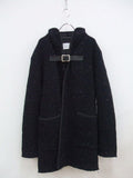 nuterm 003CT-017W　REVERSIBLE MIX KNIT HOOD COAT フードコート サイズS ネイビー メンズ ニューターム【中古】0-0905T♪