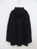 nuterm 003CT-017W　REVERSIBLE MIX KNIT HOOD COAT フードコート サイズS ネイビー メンズ ニューターム【中古】0-0905T♪