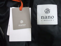nano universe デタッチャブルカラーラムブルゾン ジャケット サイズS　定価45500円+税 ブルゾン ブラック メンズ ナノユニバース【中古】0-1106T♪