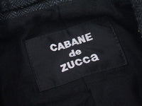 CABANE de ZUCCa ツイードジャケット サイズS テーラードジャケット チャコールグレー メンズ カバンドズッカ【中古】1-0124T♪