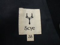 Scye サイズ38 ウール100％ 日本製 ピーコート ブラック メンズ サイ【中古】1-0125A☆