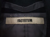 FACTOTUM サイズ46 ウール 日本製 ピーコート ブラック メンズ ファクトタム【中古】1-0202A☆