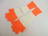 EZ DO by EACH TIME 新品 Border Gloves サイズS 手袋 オレンジ ホワイト メンズ イーチタイム【中古】1-0311T♪