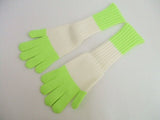 EZ DO by EACH TIME 新品 Border Gloves サイズS 手袋 イエロー ホワイト メンズ イーチタイム【中古】1-0311T♪