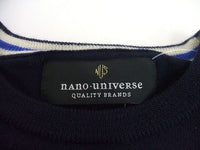 nano universe  ニット ネイビー サイズS ナノユニバース【中古】1-0928T♪