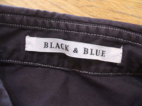 BLACK & BLUE/長袖シャツ/4/ブラック/ブラックアンドブルー【メンズ】【中古】1-0811G△