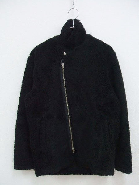 FLISTFIA Zip Up Blazer ZB01016 ボアジャケット ブラック サイズ2 フリストフィア 定価21000円【中古】1-1015T♪