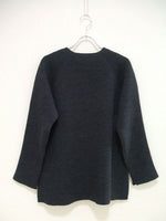 nonnative DWELLER SWEATER WOOL YARN WAFFLE チャコール ニット カットソー セーター チャコールグレー メンズ  ノンネイティブ【中古】2-0124T▲