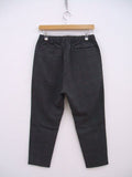 SOPHNET. 2 TUCK CHECK EASY CROPPED PANT FABRIC BY SOLOTEX チェック パンツ グレー ブラック メンズ  ソフネット【中古】2-0216T♪