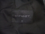 SOPHNET. 2 TUCK CHECK EASY CROPPED PANT FABRIC BY SOLOTEX チェック パンツ グレー ブラック メンズ  ソフネット【中古】2-0216T♪