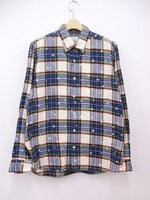 uniform experiment STAR PRINT L/S B.D SHIRTS サイズ3 長袖シャツ アイボリー 多色 メンズ ユニフォームエクスペリメント【中古】2-1018T☆