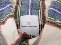 uniform experiment STAR PRINT L/S B.D SHIRTS サイズ3 長袖シャツ アイボリー 多色 メンズ ユニフォームエクスペリメント【中古】2-1018T☆