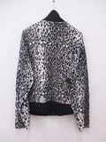 Myne LEOPARD TRACK JACKET レオパード柄 サイズM ジャケット ホワイト ブラック グレー メンズ マイン【中古】2-0920T☆