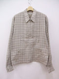 MATSUFUJI 新品未使用品 定価44000円 21AW M213-0301 FLANNEL CHECK PLEATS JACKET サイズ3 ジャケット ベージュ系 多色 メンズ マツフジ【中古】2-1018T☆