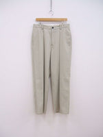 RAKINES 新品 Ceremony serge Wide tapered pants 定価52800円 ワイドテーパード パンツ ライトベージュ メンズ ラキネス【中古】2-0829T♪