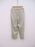 RAKINES 新品 Ceremony serge Wide tapered pants 定価52800円 ワイドテーパード パンツ ライトベージュ メンズ ラキネス【中古】2-0829T♪