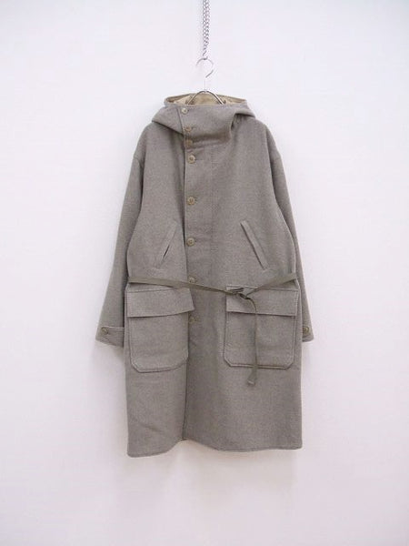 ULTERIOR REVERSIBLE HOODED COAT 定価121000円 US ARMY スノーパーカー リバーシブル コート グレー  ベージュ アルテリア【中古】2-1126T♪