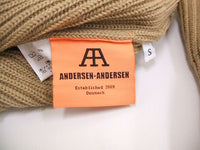 ANDERSEN-ANDERSEN クルーネックニット セーター イタリア製 サイズS  ベージュ メンズ アンデルセンアンデルセン【中古】2-1214T☆