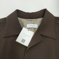 taupe 新品 定価41800円 Air cloth embroidery jacket サイズ02 ジャケット ブラウン メンズ トープ【中古】2-1225T♪