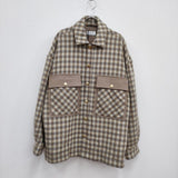 taupe 新品 定価41800円 Ring Wool Check CPO Jacket サイズ02 ジャケット ベージュ メンズ トープ【中古】2-1225T♪