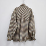 taupe 新品 定価41800円 Ring Wool Check CPO Jacket サイズ02 ジャケット ベージュ メンズ トープ【中古】2-1225T♪