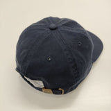 LIVING CONCEPT 刺繍帽子 BASEBALL CAP NEWHATTAN コットン キャップ ネイビー メンズ リビングコンセプト【中古】3-0118G∞