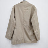 AURALEE 新品 SUPER FINE TROPICAL WOOL PADDED JACKET A22AJ01TW 定価74800円 テーラードジャケット 22AW ベージュ オーラリー【中古】3-1007T♪