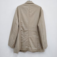 AURALEE 新品 SUPER FINE TROPICAL WOOL PADDED JACKET A22AJ01TW 定価74800円 テーラードジャケット 22AW ベージュ オーラリー【中古】3-1007T♪