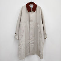 Graphpaper 新品 Hard Gabardine Soutien Collar Coat GM223-10171 定価107800円 ステンカラーコート 22AW グラフペーパー【中古】3-1005T♪