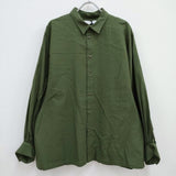 F/CE. 新品 LAYERED OG COTTON SHIRT レイヤードシャツ 定価39600円  長袖シャツ 22AW カーキ メンズ エフシーイー【中古】3-1005T♪